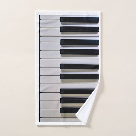 Klaviertücher Badhandtuch Set (Handtuch)