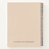 Klavierübungen Musiklehrer Student Blush Pink Notizblock (Rückseite)