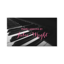 Klavierunterricht, Music Instructor Business Card