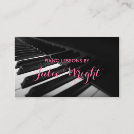 Klavierunterricht, Music Instructor Business Card Visitenkarte