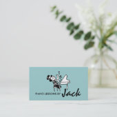 Klavierunterricht, Music Instructor Business Card Visitenkarte (Stehend Vorderseite)