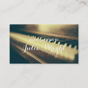 Klavierunterricht, Music Instructor Business Card Visitenkarte