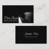 Klavierunterricht, Musik, Instrumente Visitenkarte (Vorne/Hinten)