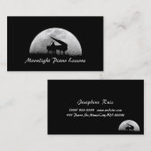 Klavierunterricht, Musik, Instrumentenkarte Visitenkarte (Vorne/Hinten)