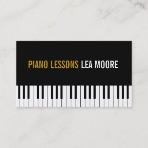 Klavierunterricht - Musiklehrerkarte Visitenkarte