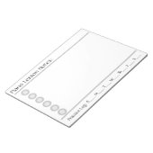 Klavierunterricht Note Pad Notizblock (angewinkelt)