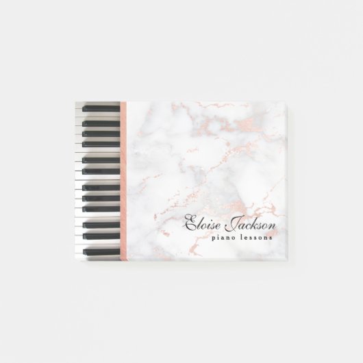 Klavierunterricht Post-it Klebezettel (Vorderseite)