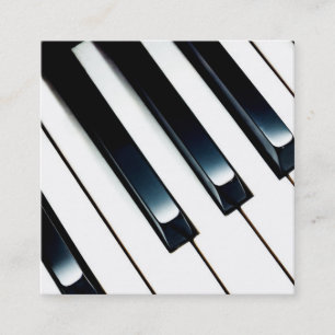 Klavierunterricht Quadratische Visitenkarte