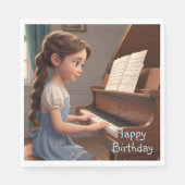 Klavierunterricht Serviette (Vorderseite)