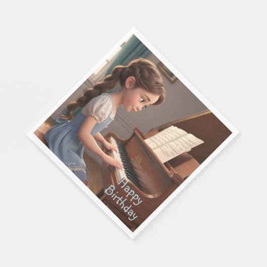 Klavierunterricht Serviette (Ecke)