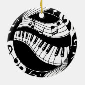 Klavierverzierung Keramik Ornament (Hinten)