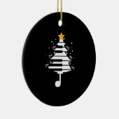 Klavierweihnachtsbaum Klaviermusik - Geschenk für  Keramik Ornament (Rechts)