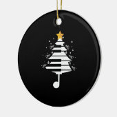 Klavierweihnachtsbaum Klaviermusik - Geschenk für  Keramik Ornament (Links)