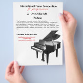 Klavierwettbewerb Flyer (Hand)
