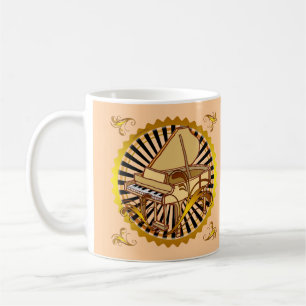 Klavierwirbel Kaffeetasse