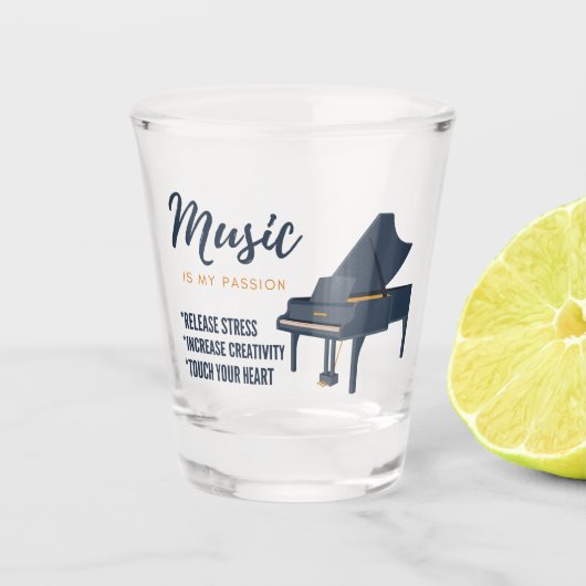 Klavierziffer, Musikliebhaber Schnapsglas (Vorderseite)