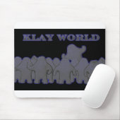 Klay Weltschwarz-Glühen MousPad Mousepad (Mit Mouse)