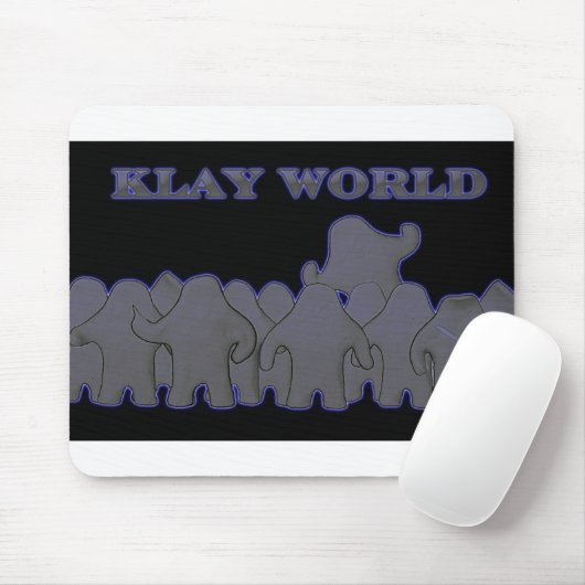 Klay Weltschwarz-Glühen MousPad Mousepad (Mit Mouse)