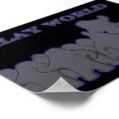 Klay World Poster Black Glow (Ecke)