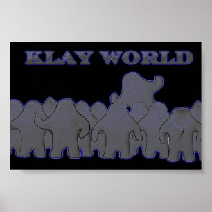 Klay World Poster Black Glow
