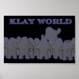 Klay World Poster Black Glow