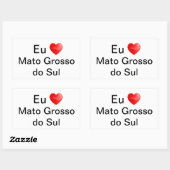 Klebe Dickes Gestrüpp des Südens Brasiliens Rechteckiger Aufkleber (Blatt)