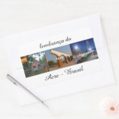 Klebe Erinnerung Ackers Brasiliens Rechteckiger Aufkleber (Umschlag)