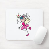 Klebe-Fee auf rosa-Mauspad Mousepad (Mit Mouse)