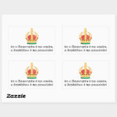 Klebe Monarchie ist ein Traum Rechteckiger Aufkleber (Blatt)