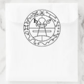 Klebe Stempel von Salomonen Goétia Runder Aufkleber (Tasche)