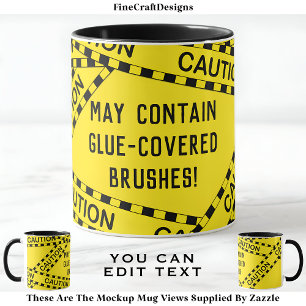 Klebeband-Dekupage individuell BY02 Lustiges Kunst Tasse
