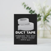 Klebeband - Drehen Sie nein! nein! in mmph! Mamma! Postkarte (Stehend Vorderseite)