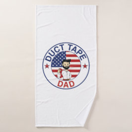Klebeband-Papa - Handtuch Badhandtuch Set