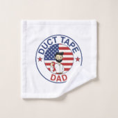 Klebeband-Papa - Handtuch Badhandtuch Set (Waschlappen)