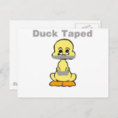 Klebeband Spaß Gelbe Ente Tape Postkarte (Vorne/Hinten)