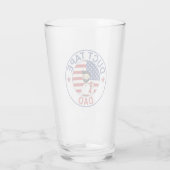 Klebeband-Vater - Bierglas Glas (Rückseite)