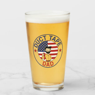 Klebeband-Vater - Bierglas Glas
