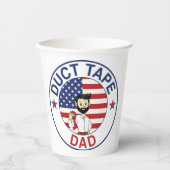 Klebeband-Vater - Papiertasse Pappbecher (Vorderseite)