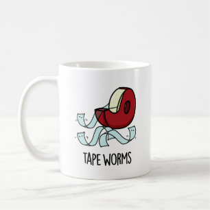 Klebeband-Würmer Lustige Klebeband-Witze Kaffeetasse