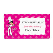 Klebeetikett "From the Kitchen" für den Koch (Vorne)