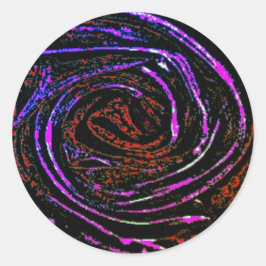 KLEBEETIKETTENROLLE  RUNDER AUFKLEBER