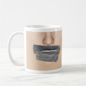 Klebefilm Mund Kaffeetasse (Links)