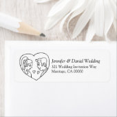 Klebekleber für das Hochzeitskennzeichen (Insitu)