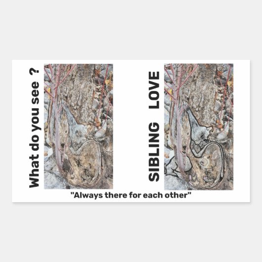 Klebekleber für die Liebe Rechteckiger Aufkleber (Vorderseite)