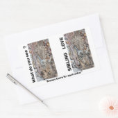 Klebekleber für die Liebe Rechteckiger Aufkleber (Umschlag)