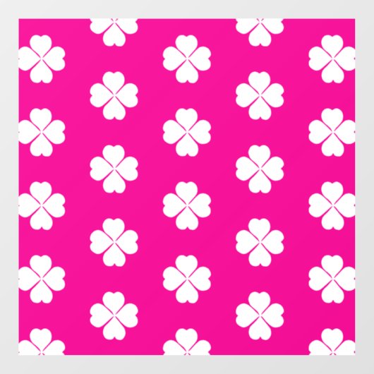 Kleben mit Clover-Geschmack Fensteraufkleber (Blatt)