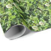 Kleben und Blume Geschenkpapier (Rolleneckpunkt)