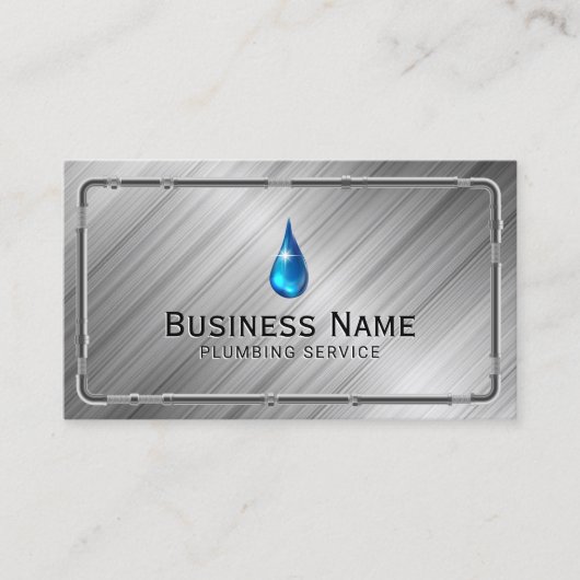 Kleben von Imitaten Metallrohre Pro Reparaturservi Visitenkarte (Vorderseite)