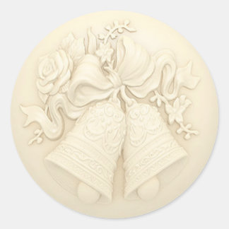 Kleber für Hochzeitsglocken Runder Aufkleber