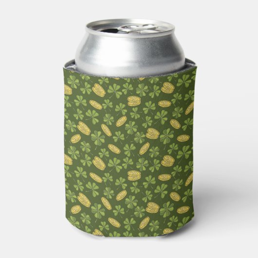Kleber-Leaf- und Gold-Münzmuster Dosenkühler (Kanne Vorderseite)